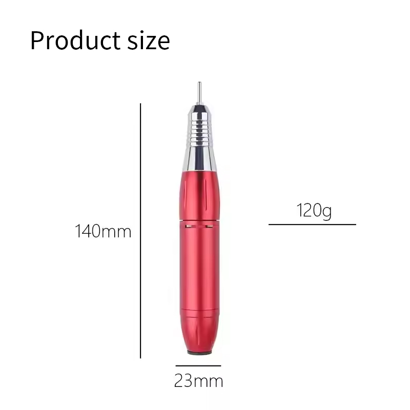 Mini Nail Grinder Pen Dimensions
